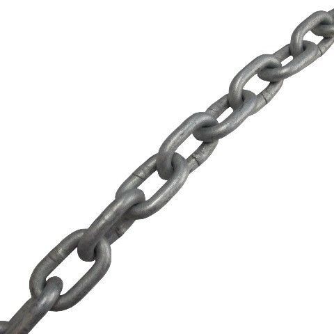 3/8&#034; galvanized proof coil chain (per ft.) safe work load 2650 lbs for sale