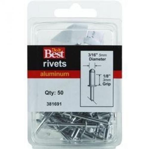 Pop rivets, 3/16x1/8 alum rivet do it best pop rivets 381691 009326316154 for sale