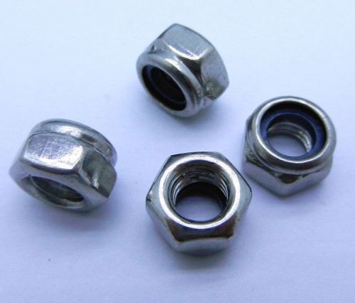 Hot 10 pcs stainless steel locknut hexagon screw nut metric nut 4mm screw for sale