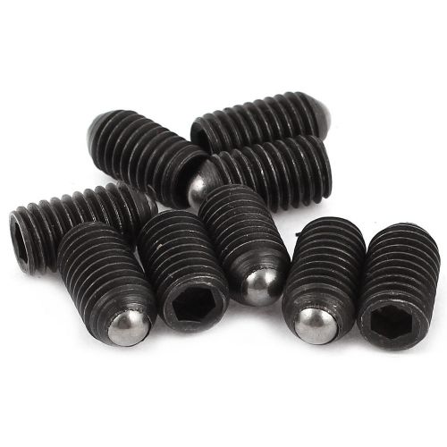 10 x rolling ball plunger hex socket set screw m8x12 for sale