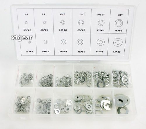 New 350-pc stainless steel washer assortment steel lock washer assorted set for sale
