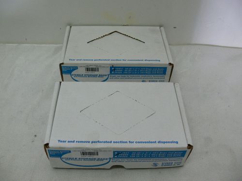 Lot of 2 georgia steel sterile storage bags fp856 45/box size 8&#034; x 5&#034; x 26&#034; for sale