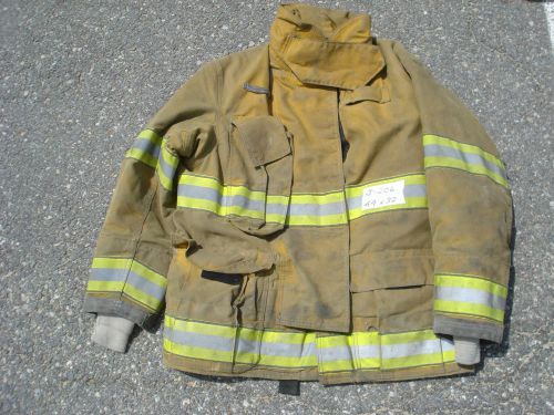 44x32 jacket coat  big firefighter bunker fire gear globe gx-7 drd..07/09 j206 for sale
