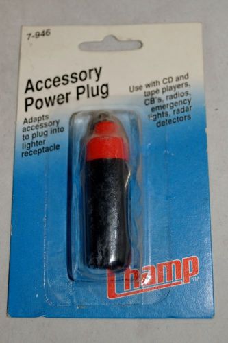 Champ accessory power plug car power plug 7-946b lighter receptacle (new) for sale