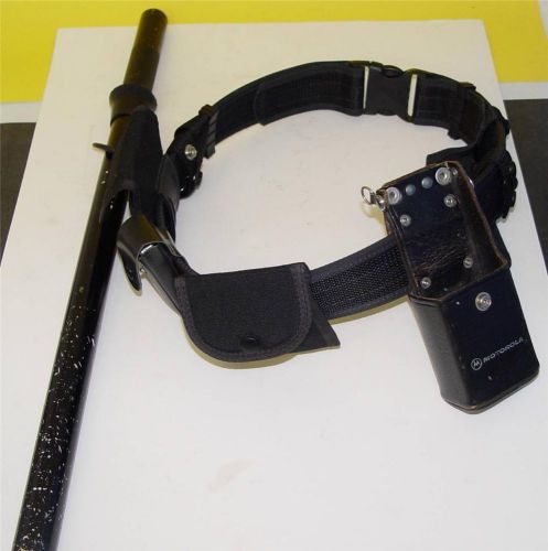 UNCLE MIKE&#039;S SIZE MEDIUM LAW ENFORCEMENT SECURITY DUTY BELT BATON / ACCESSORIES