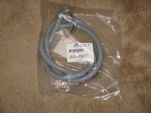 MA- LINE 6&#039; X 1/2&#034; A/C WHIP #10 THHN WIRE W/METAL FITTINGS