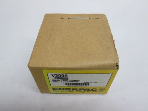 NEW ENERPAC V2000 3807C SEQUENCE VALVE ASSEMBLY HYDRAULIC D305714