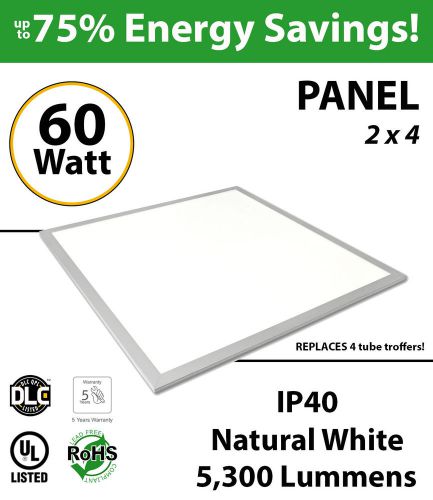 60W, LED Panel, 2&#039; x 4&#039;, 5300Lm, 4500K, UL.