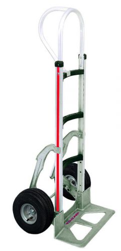 Magliner Aluminum Hand Truck, Verticle Loop Handle, Curved Frame, Stair Climbers