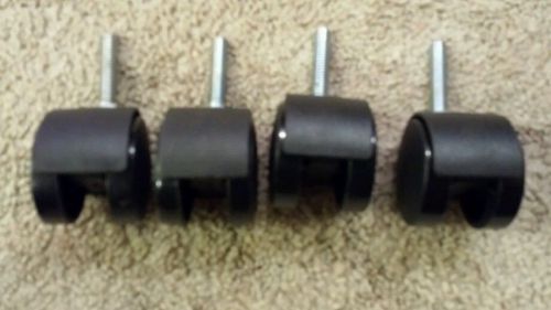 Replacement wheels roller casters threaded set of 4 for sale