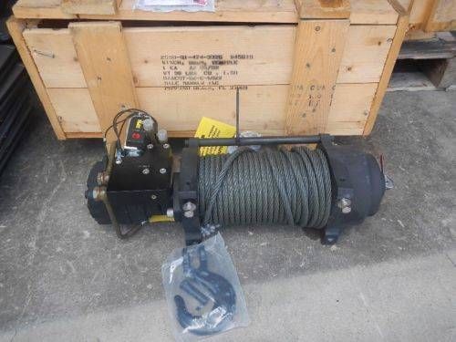 Mile marker hydraulic winch 10,500lb nsn 2590-01-474-3326 24vdc solenoid for sale