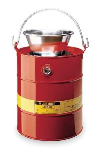 Justrite 10905 drain can, 5 gal., red, galvanized steel for sale