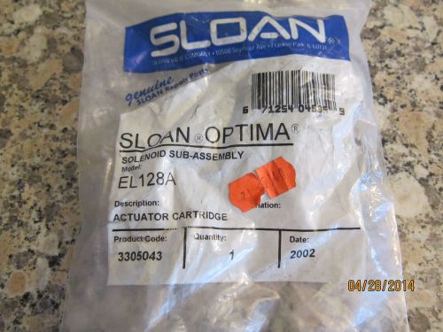 NEW Sloan OPTIMA Solenoid Actuator Cartridge EL128A #3305043 OEM Sealed Package