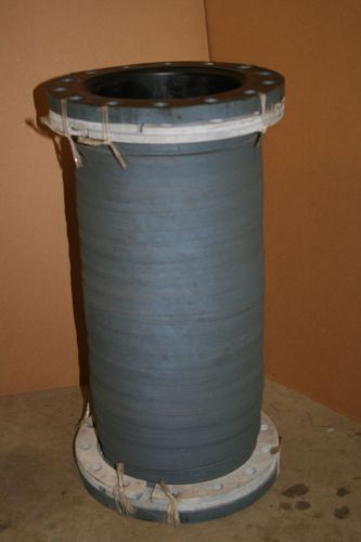 Flexible pipeline spacer vibration damper 8in id x24 inch 150psi flanged unused for sale