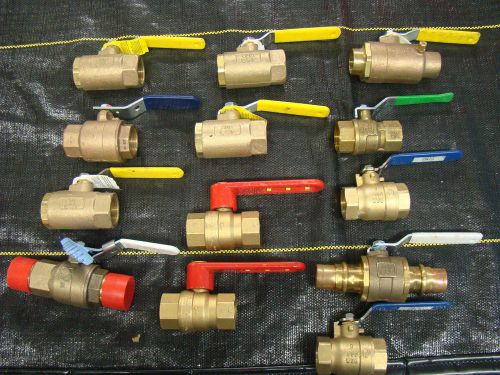 (pack of 14)--1&#034; brass ball valve imt,apollo,fnw,nibco,lansdale international for sale