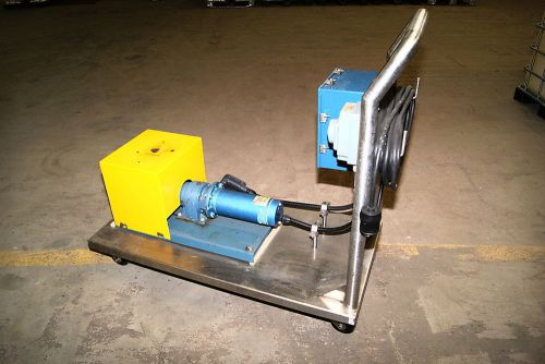 Parker hannifin zenith metering pump 6198175 complete w/zedrive motor  w/ss cart for sale