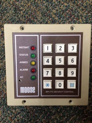 MOOSE MPI-775 Security Control Keypad - 1 YEAR WARRANTY