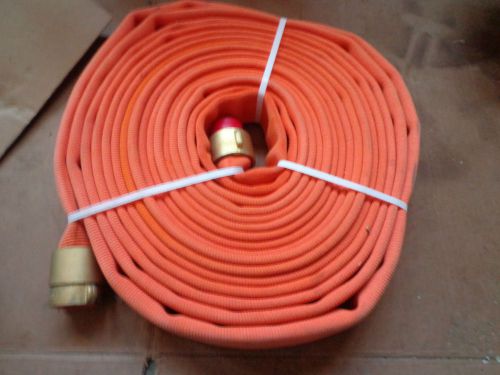 Orange military single jacket fire pump water hose 1-3/4&#034;x50&#039; for sale