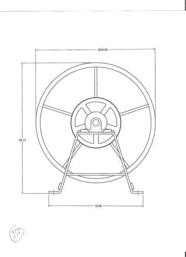 Continuous flow hose reel wirt knox design   new!!!!! for sale