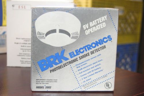 BRK Electronics 2002 9V BATTERY OPERATED SMOKE DETECTOR