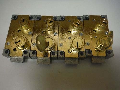 (4) sargent &amp; greenleaf 4442 series r.h.  double nose safe deposit locks for sale