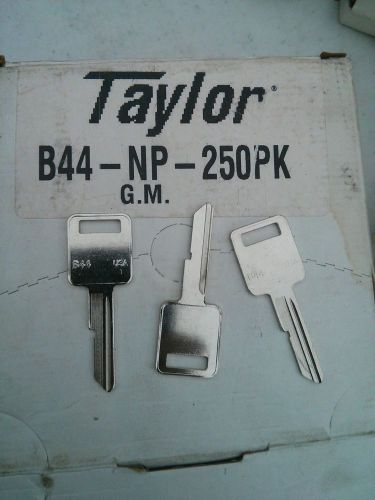 B44 taylor by ilco key blanks fits gm primary lot of 20 for sale