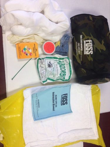 Foss environmental oil only spill kit new in woodland camo carrying bag for sale
