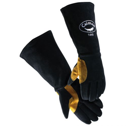 Caiman 18&#034;  welding glove geniune leather, mig/tig,plasma 1449 one size fits all for sale