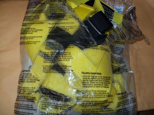 MILLER BY HONEYWELL  8095/lyku Full Body Harness, L, 310 lb., Black/Yellow