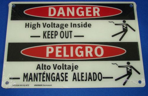 Danger High Voltage Warning Sign / Box of 100