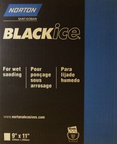 Norton wet sanding paper 600 grit t214 black ice 9x11 p-grade water proof auto for sale