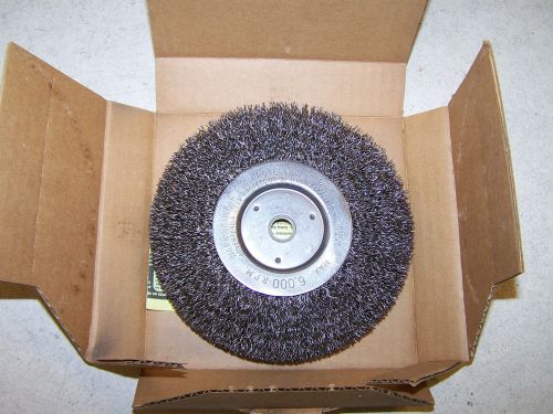 Weiler 5x886a 6&#034; coarse wire wheel brush 01075 for sale