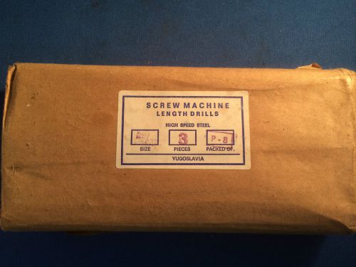 NIB Imported/Yugoslavic 29/32&#034; HSS Screw Machine Drill 3-Pack