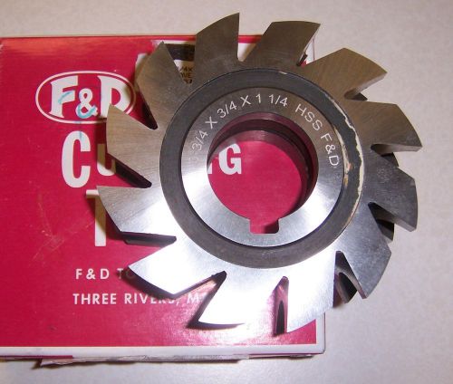 Concave mill cutter,f&amp;d,3/4,milling,cnc,radius,horizontal mill,hss for sale