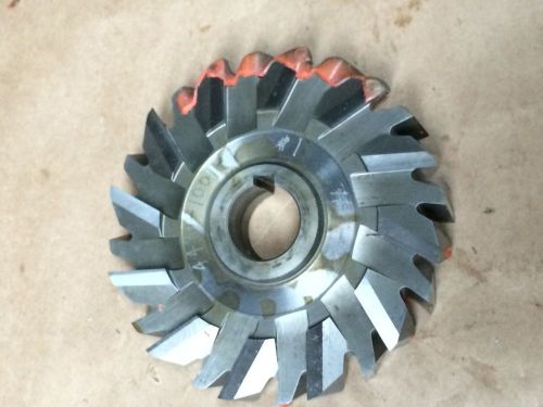 STAGGERED TOOTH SIDE MILLING CUTTER HIGH SPEED 5.9 OD X .975 THICKNESS