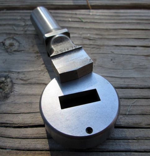 Punch die set .281&#034; .750&#034; rectangle shape diacro 906/212b shank .625&#034; for sale