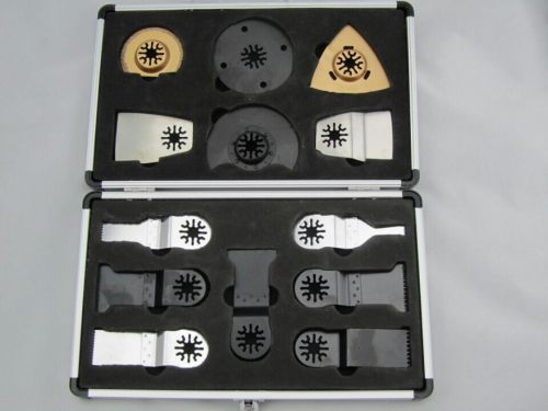 13pcs aluminium case set oscillating Multifunction tools blades brand new