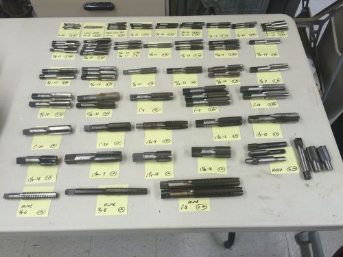 LOT OF (83) MOSTLY NEW MACHINE TAPS CLEVELAND, GREENFIELD, MORSE, MADE IN U.S.A.