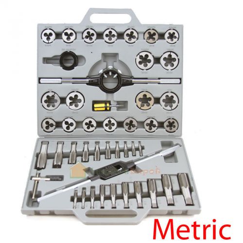 90 PC Tap &amp; Die Set Alloy SAE and MM Standard + Metric 2 New 45 Sets