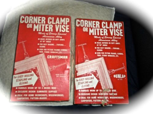 2  Vintage Craftsman./Dunlap 9-6666 Corner Clamp Miter Vise ,SEAR&#039; ROEBUCK