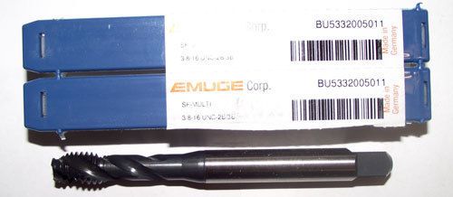 3pc 3/8-16 Emuge MultiTap Spiral Flute