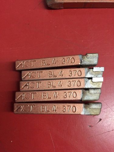 Metal lathe carbide tip cutting tools act bl-4 370 51024 new 5 for sale