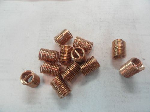 1/4-28 X 2D (.500&#034;) Phosphorous Bronze Screw Lock Inserts, 3591-4BN-0500