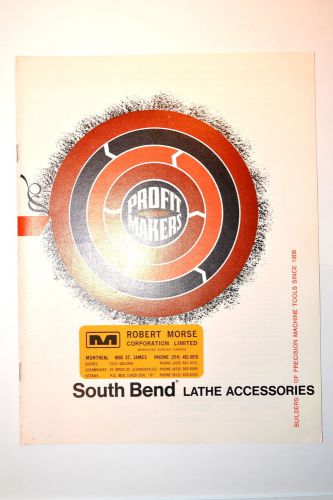 1973 SOUTHBEND LATHE ACCESSORIES Catalog #RR392  boring tools chucks collets etc
