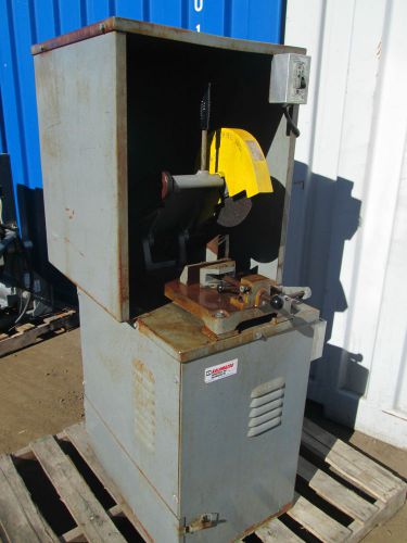 KALAMAZOO 3 HP   10&#034; CUTOFF SAW  CHOP SAW WITH CABINET AND DUST COLLECTOR