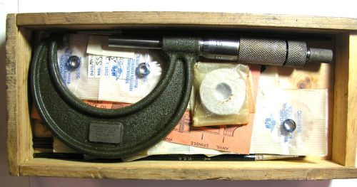 Lufkin No 1932 Micrometer 2 Inch, Box with Miniature precision bearings