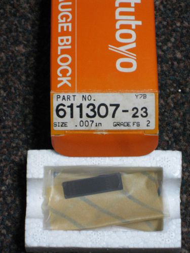 New Mitutoyo .007” Rectangular Steel Gage Block Series 516
