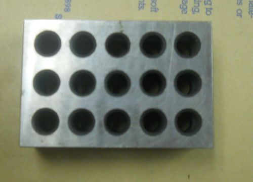 Pair of Precision Blocks 1&#034; x 2&#034; x 3&#034; , 23 Holes