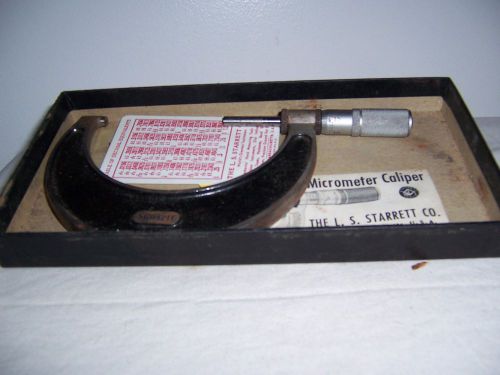 starrett tool 3&#034; to 4&#034; micrometer caliper in original box