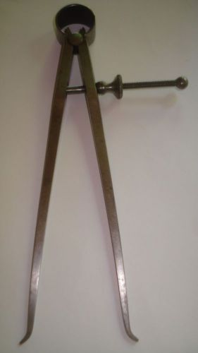 Vintage starrett &#034;fay&#039; spring-type inside caliper 6 in with solid nut no. 74a-6 for sale